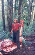 Author and another backstrap